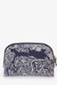 Christian Dior 2022 Blue Toile de Jouy Reverse Jacquard 30 Montaigne Aphrodite Pouch