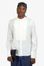 Giambattista Valli x H&M White Silk Pleated Shirt Size M Mens