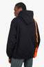 Marni Black Abrasion Logo Popover Hoodie Size 48 Mens