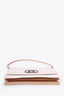 Gucci White Canvas Looping Shoulder Bag