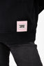 Burberry Black Printed Patch Logo Hoodie Size XS