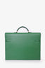 Hermès 1995 Green Epsom Leather Kelly Depeche 38 Briefcase