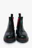 Alexander McQueen Black/Red Chelsea Boots Size 37