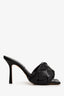 Bottega Veneta Black Padded Intrecciato Heeled Sandal Size 38