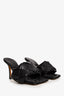 Bottega Veneta Black Padded Intrecciato Heeled Sandal Size 38