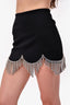 Area Black Crystal Embellished Mini Skirt Size 0