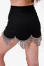 Area Black Crystal Embellished Mini Skirt Size 0