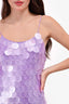 Selezza Purple Sequin Mini 'Mariela' Dress Size XS