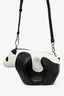 Loewe 2017 White/Black Panda Bear Clutch with Strap