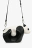 Loewe 2017 White/Black Panda Bear Clutch with Strap