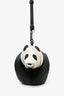 Loewe 2017 White/Black Panda Bear Clutch with Strap