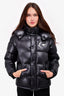 Moncler X Fragment Black White Logo Down Jacket Size 0