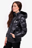 Moncler X Fragment Black White Logo Down Jacket Size 0