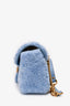 Gucci Blue Shearling Marmont Shoulder Bag