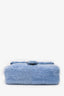 Gucci Blue Shearling Marmont Shoulder Bag