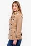 Burberry Tan Short Belted Trench Coat Size 4