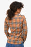 Burberry London Brown Tartan Printed Button-Up Shirt Size S