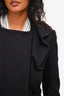 Prada Black Virgin Wool Peacoat Size 38