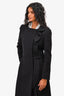 Prada Black Virgin Wool Peacoat Size 38