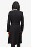 Prada Black Virgin Wool Peacoat Size 38