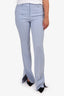 Victoria Beckham Baby Blue Wide Leg Trousers Size 4