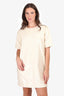 The Frankie Shop White Sequin Short-Sleeve Dress Size XS