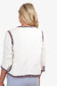 Pre-Loved Chanel™ White Tweed Trimmed Jacket Size 40