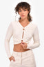 Reiss White Cropped Top Size M