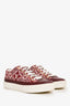 Louis Vuitton Burgundy Canvas Logo Printed Sneakers Size 35.5