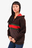 Gucci Brown Fleece Logo Zip Up Hoodie Size 12 Kids