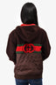 Gucci Brown Fleece Logo Zip Up Hoodie Size 12 Kids