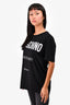 Mochino Black Logo Printed T-Shirt Size 42 US