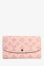 Louis Vuitton 2015 Pink Leather Monogram Wallet