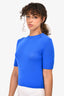 Jil Sander Blue Wool Top Size 4