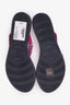 Chanel Black/Magenta Interlocking Cc Logo Leather Flip Flops Size 35