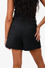 Proenza Schouler Black Crossover Wrap Shorts Size 8