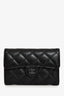 Pre-Loved Chanel™ 2022 Black Caviar Small Classic Flap Wallet