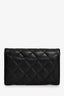 Pre-Loved Chanel™ 2022 Black Caviar Small Classic Flap Wallet