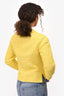 Pre-Loved Chanel™ 2012 Yellow Tweed Embellished Button Blazer Size 40