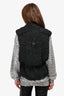 Pre-Loved Chanel™ Black/Silver Mohair Blend Knit Scarf/Cardigan Sweater Size S