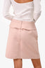 Red Valentino Pink Peplum Pencil Skirt Size 42