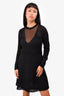 M Missoni Black Knit Dress With Slip Size 42