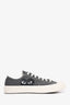 Comme des Garçons Play x Converse Grey Graphic Print Sneakers Size 10.5 Mens