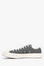 Comme des Garçons Play x Converse Grey Graphic Print Sneakers Size 10.5 Mens