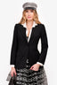 Dolce & Gabbana Black Pinstripe Blazer Size 42