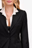 Dolce & Gabbana Black Pinstripe Blazer Size 42