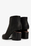 Alexander Wang Black Leather Rose Gold Hardware Ankle Boots Size 35.5