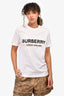 Burberry London White Double Logo T-Shirt Size XXS Mens