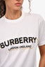 Burberry London White Double Logo T-Shirt Size XXS Mens