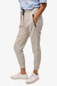 Brunello Cucinelli Grey Joggers with Beaded Zip Detail Size 4 US